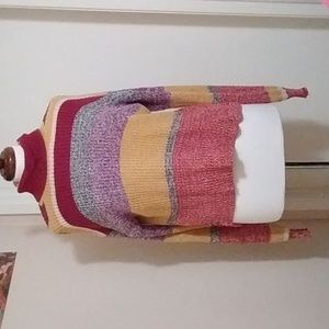 SALE $ Urban Outfitters Multi-Colored Turtleneck Sweater XS